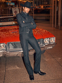 Wrangler Men's Wrancher Dress Jean in Black