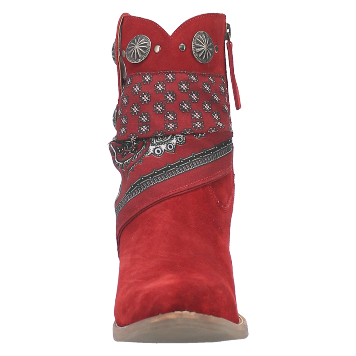 Dingo Women's Bandida Red Suede Leather Bootie