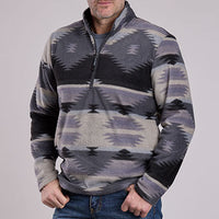 Roper Men's Aztec 1/4 Zip Micro Fleece Pullover (Available in 2 Colors)
