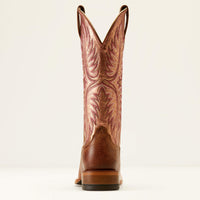 Ariat Women's Frontier Calamity Jane Western Boot in Bite the Dust Brown/ Desert Sunrise