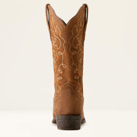 Ariat Women's Jukebox Western Boot in Dark Ginger Suede
