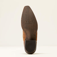 Ariat Women's Jukebox Western Boot in Dark Ginger Suede