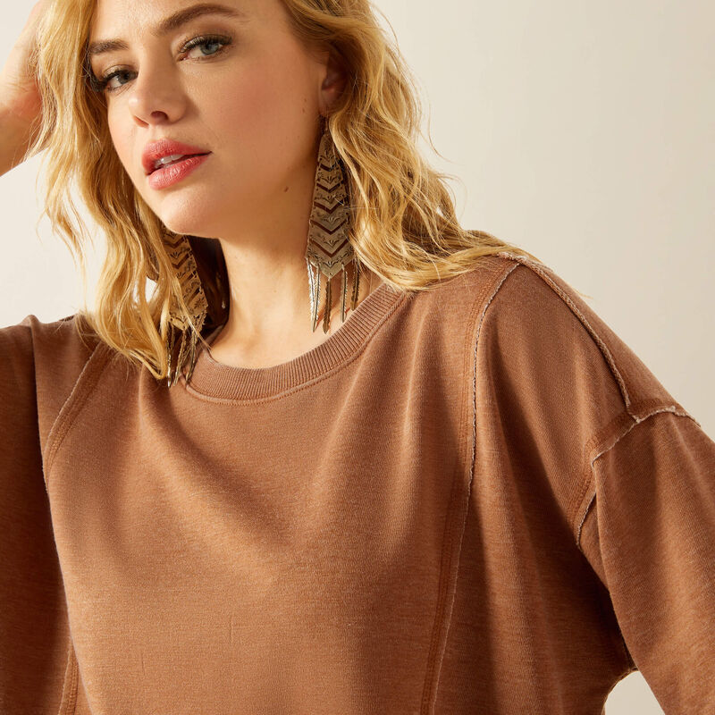 Ariat Women's Willow Sweatshirt in Toffee