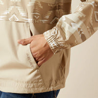 Ariat Women's Whisper Pullover Jacket In White Pepper
