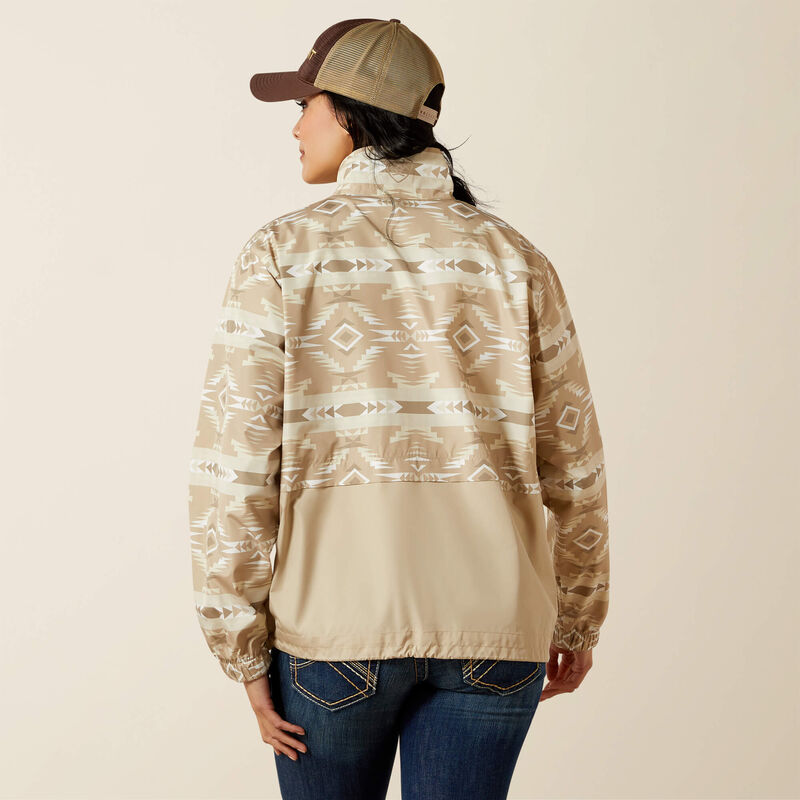Ariat Women's Whisper Pullover Jacket In White Pepper