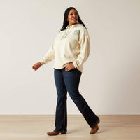 Ariat Women's Essential Logo Hoodie in Summer Sand (Available in Plus Sizes)