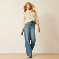 Ariat Women's Essential Logo Hoodie in Summer Sand (Available in Plus Sizes)