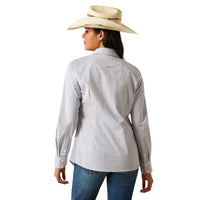 Ariat Women's Kirby L/S Western Stretch Button Down Shirt in Ocean Geo (Available in Plus Sizes)