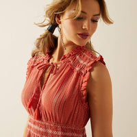 Ariat Women's Sunset State of Mind Dress in Chili