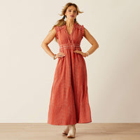 Ariat Women's Sunset State of Mind Dress in Chili