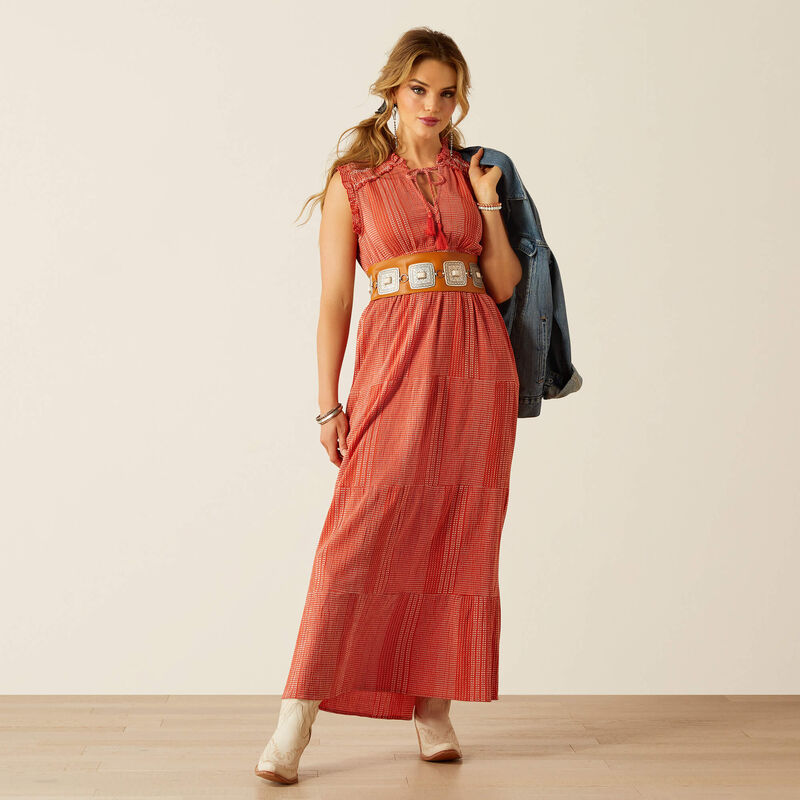 Ariat Women's Sunset State of Mind Dress in Chili