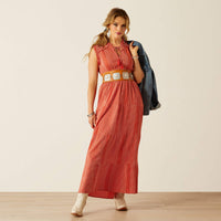 Ariat Women's Sunset State of Mind Dress in Chili