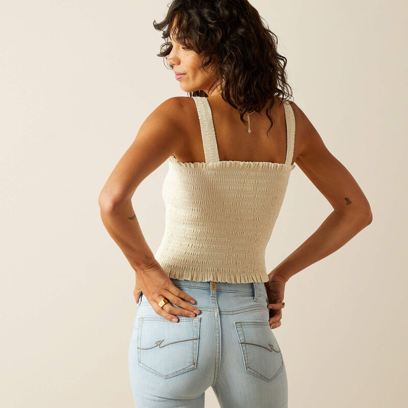 Ariat Women's Darla Tank in Vanilla Ice