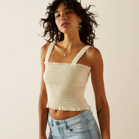 Ariat Women's Darla Tank in Vanilla Ice