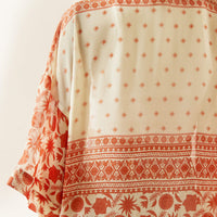 Ariat Women’s Paige Senora Border Print Duster in Cream & Burnt Orange