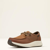 Ariat Men's Buckeye H20 Waterproof Shoe in Reliable Brown & Tan Woven Emboss