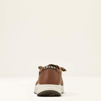 Ariat Men's Buckeye H20 Waterproof Shoe in Reliable Brown & Tan Woven Emboss