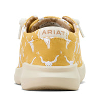 Ariat Women's Hilo Doodle Casual Shoe in Mustard Steer Heads