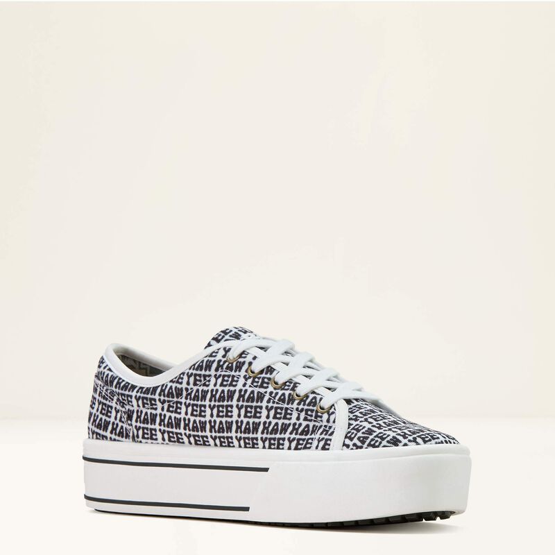 Ariat Women's Skylar Platform Shoe in Yeehaw Print