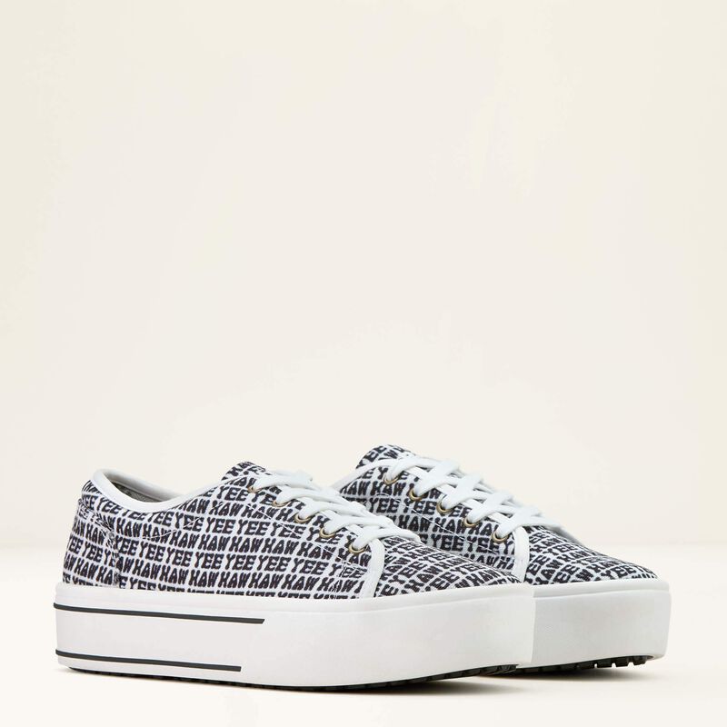 Ariat Women's Skylar Platform Shoe in Yeehaw Print