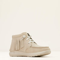 Ariat Women's Hilo High Top Fringe Shoe in Sand Suede
