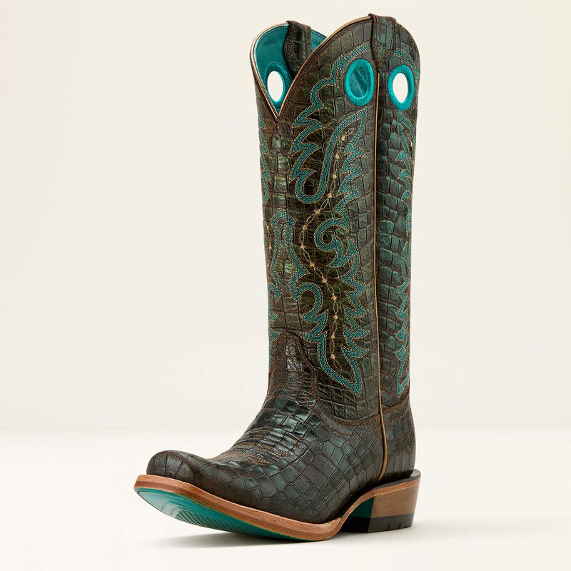 Ariat Women's Futurity Boon Western Boot in Croc Print Shine