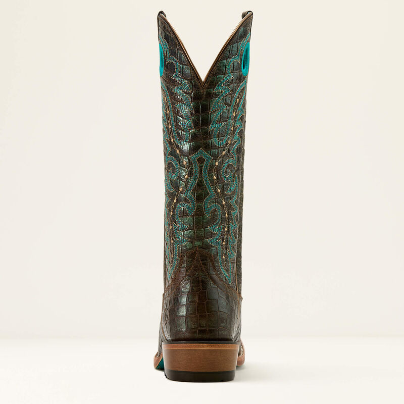 Ariat Women's Futurity Boon Western Boot in Croc Print Shine