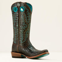 Ariat Women's Futurity Boon Western Boot in Croc Print Shine