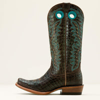 Ariat Women's Futurity Boon Western Boot in Croc Print Shine