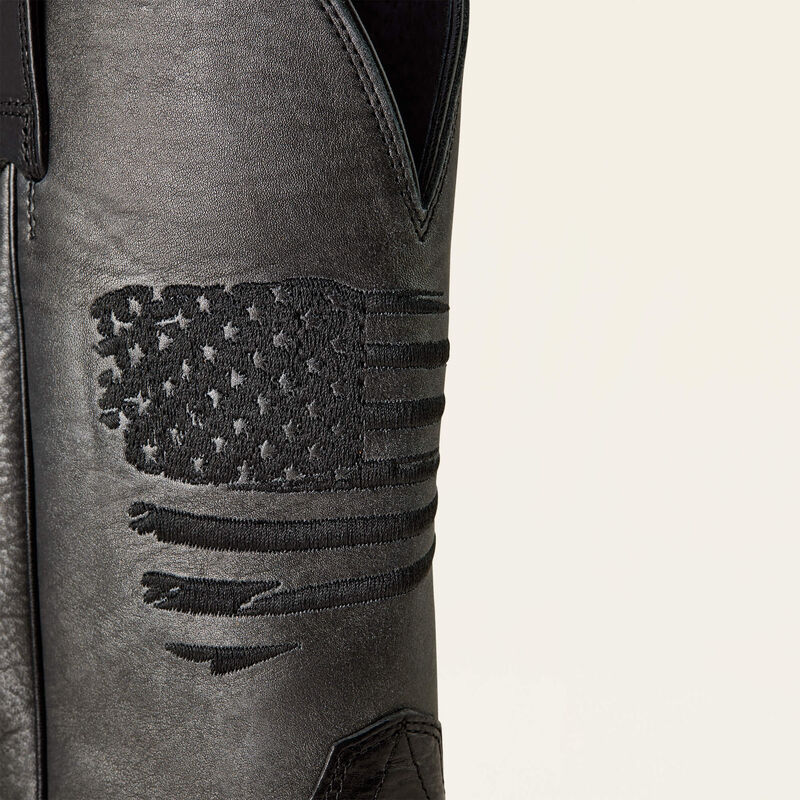 Ariat Men's Circuit Patriot Cowboy Boot in Gunmetal