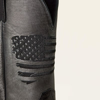 Ariat Men's Circuit Patriot Cowboy Boot in Gunmetal