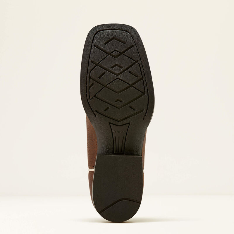 Ariat Kid's Quickdraw VentTEK Western Boot in Rich Clay/ Turquoise Floral Emboss