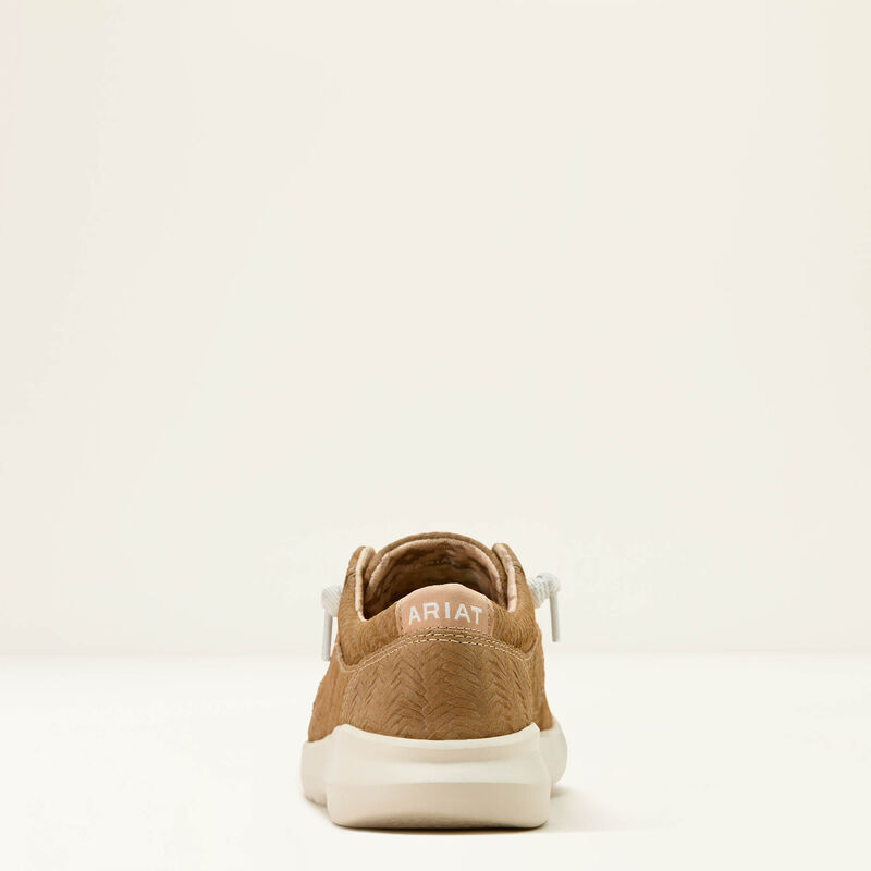 Ariat Women's Hilo Casual Shoe in Tan Woven Emboss