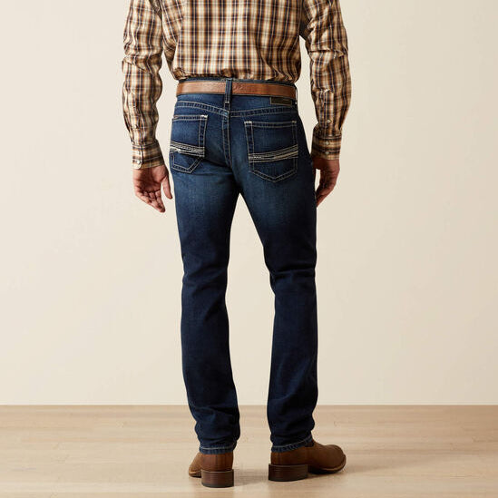 Ariat Men's M8 Modern Jason Slim Leg Jean in Salton