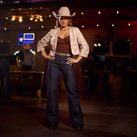 Ariat Women’s Ultra High Rise Tomboy Western Utility Wide Leg Jeans in Rinse