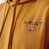 Ariat Men's Southwest Simple Hoodie in Bone Brown (Available in Tall Sizes)