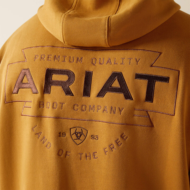 Ariat Men's Southwest Simple Hoodie in Bone Brown (Available in Tall Sizes)