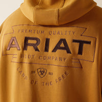 Ariat Men's Southwest Simple Hoodie in Bone Brown (Available in Tall Sizes)