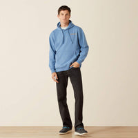 Ariat Men's Sun Valley Circle Hoodie in Cornet Blue