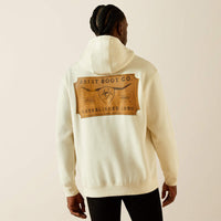 Ariat Men's Shield Steerhead Hoodie in Oatmeal