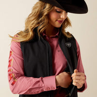 Ariat Women's Logo Concealed Carry Softshell Vest in Black