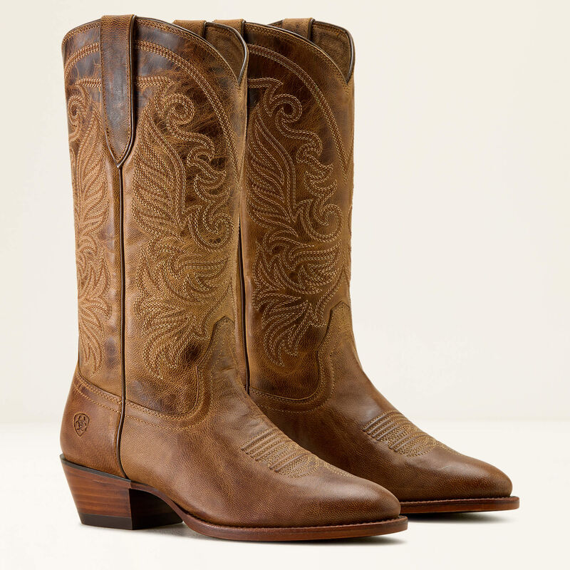 Ariat Women's Louella R Toe Western Boot in Pearl Brown