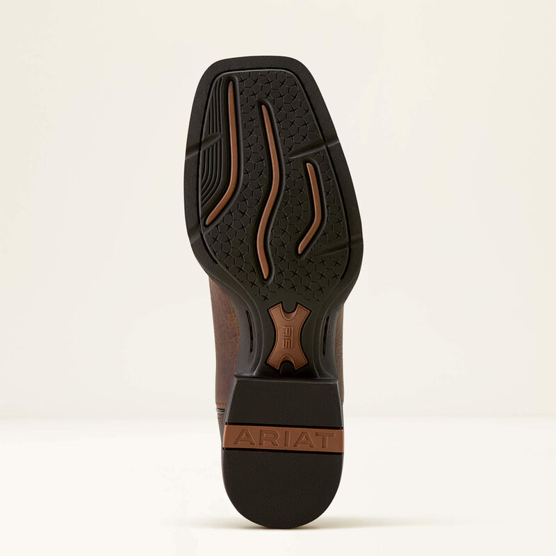 Ariat Men's Sport Rustler Wide Square Toe Cowboy Boot in Toffee