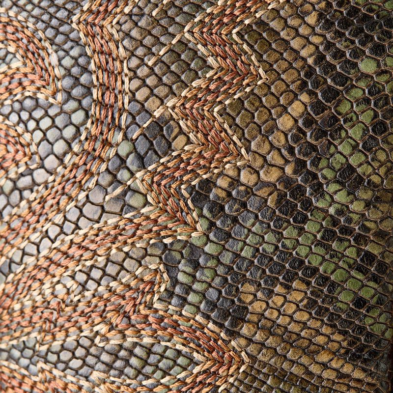 Ariat Men's Sting Snake Print Wide Square Toe Cowboy Boot in Warm Cognac