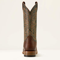 Ariat Men's Sting Snake Print Wide Square Toe Cowboy Boot in Warm Cognac