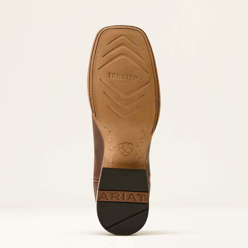 Ariat Men's Sting Snake Print Wide Square Toe Cowboy Boot in Warm Cognac