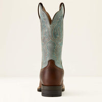 Ariat Women's Hybrid Ranchwork Wide Square Toe Western Boot in Peanut