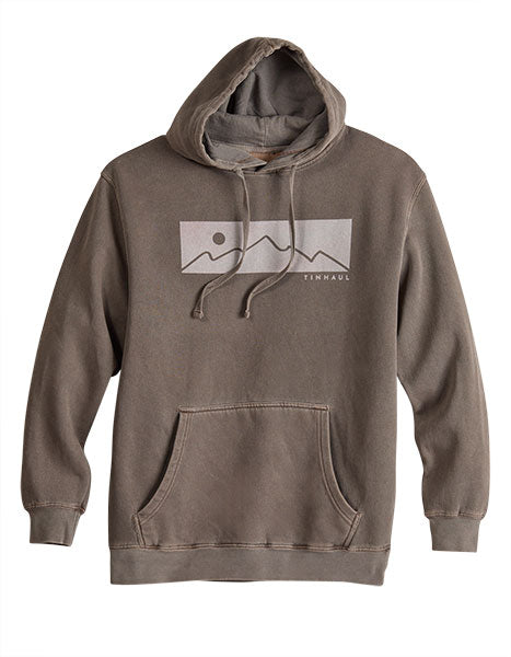 Tin Haul Men's Mountain Hoodie in Brown