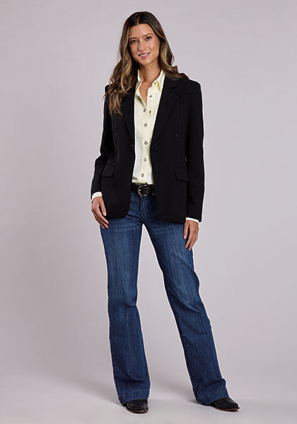 Stetson Women's L/S Western Snap Shirt in Cream