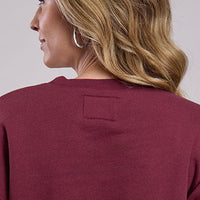 Stetson Women's Crew Neck Sweatshirt in Maroon